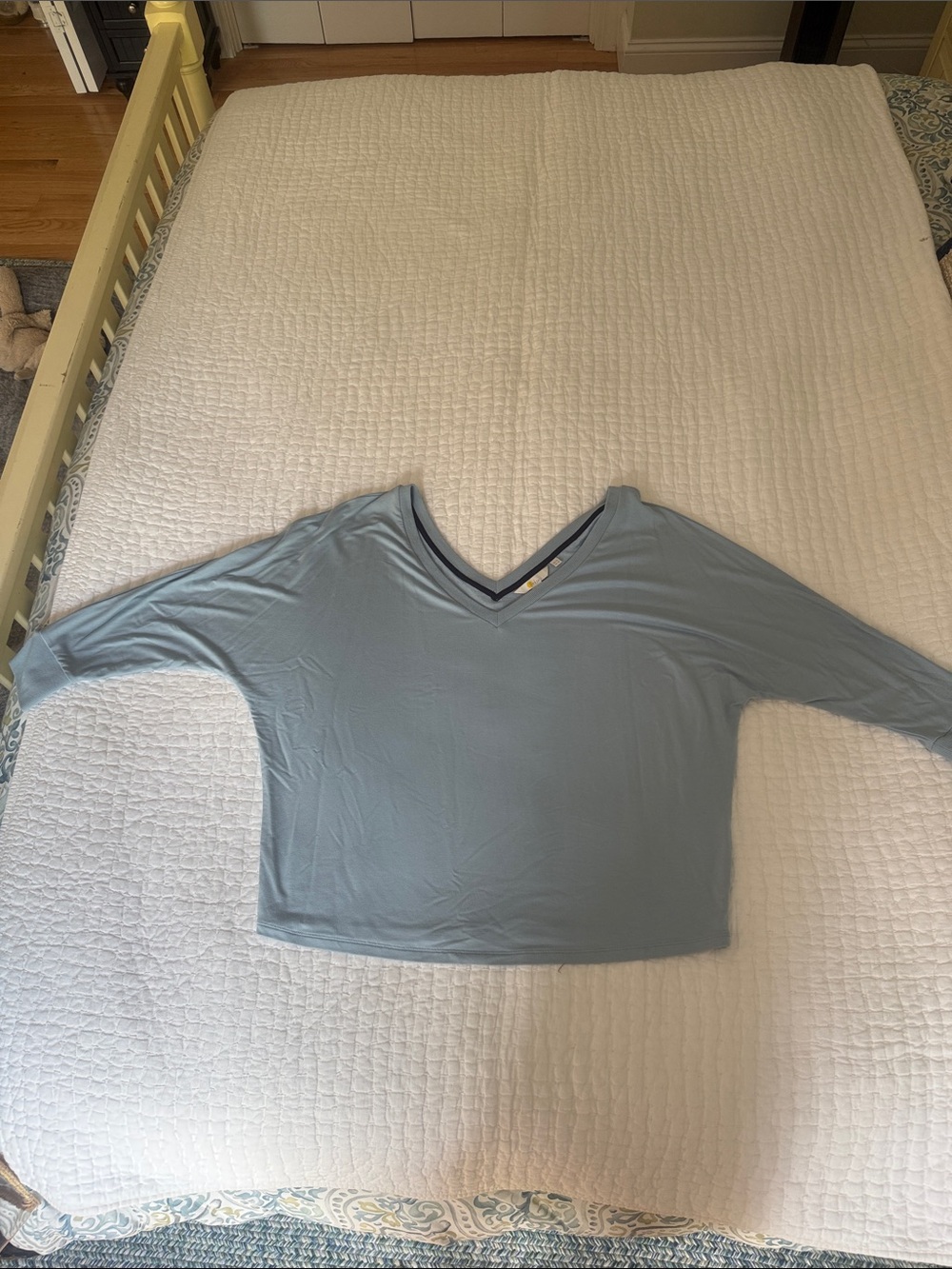 Boden Light Blue V-Neck Pullover